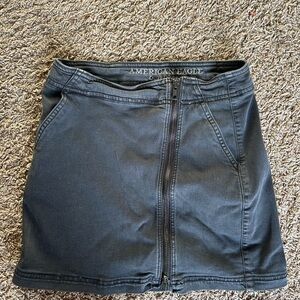 American Eagle Outfitters Women's Dark Gray Mini Skirt